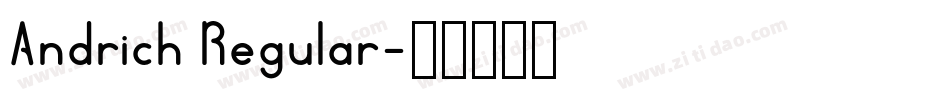 Andrich Regular字体转换